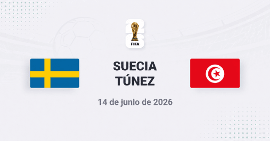 Suecia vs Túnez